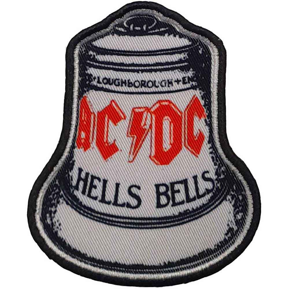 AC/DC Patch Weiß Unisex Standard gedruckt Hells Bells White