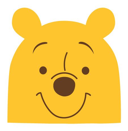 Disney Winnie the Pooh Beanie Pooh Face