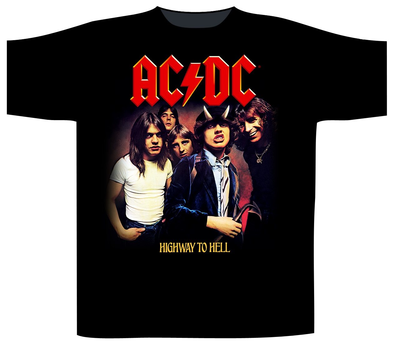 AC/DC Shirt M Highway to hell schwarz bunt