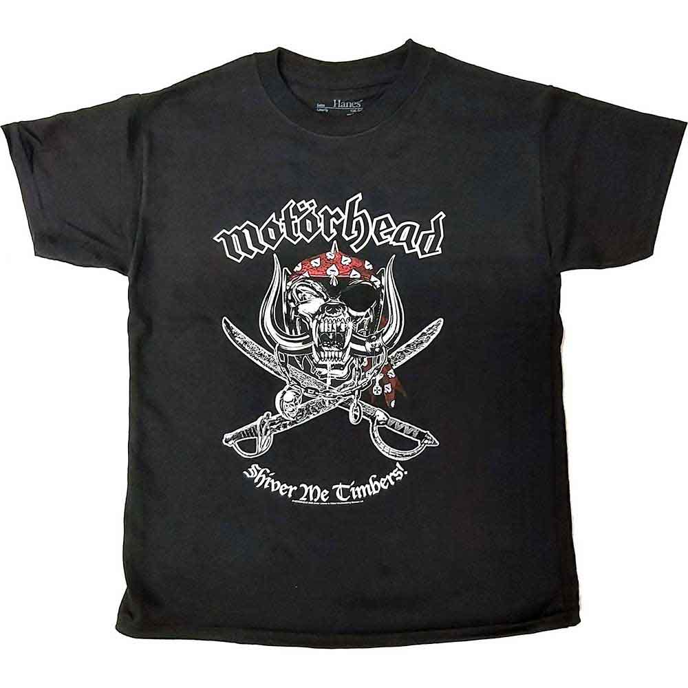 Motörhead Kindershirt 7-8 Jahre Schwarz Unisex Shiver Me Timbers