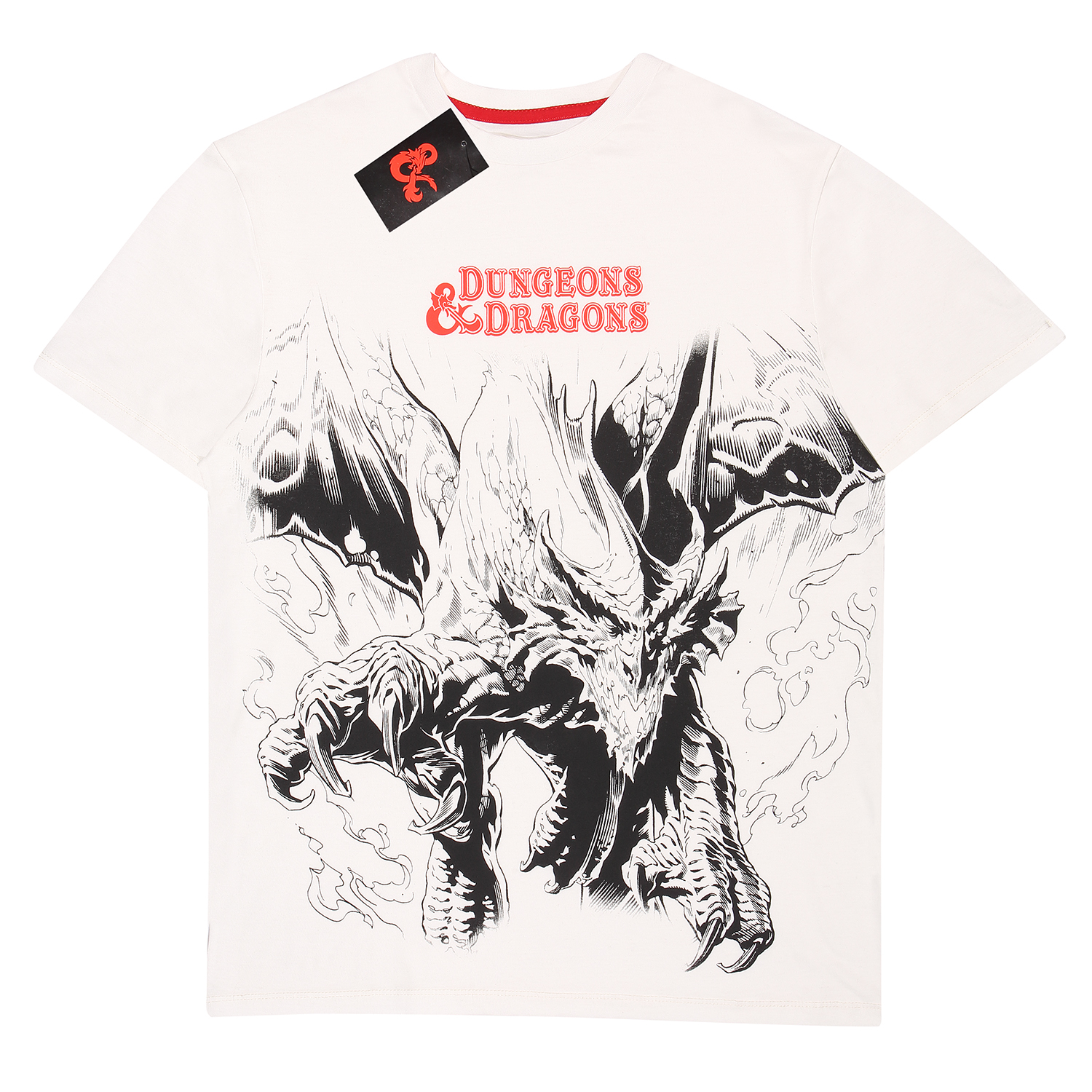 Dungeons And Dragons T-Shirt XXL Beige Unisex Oversized Dragon