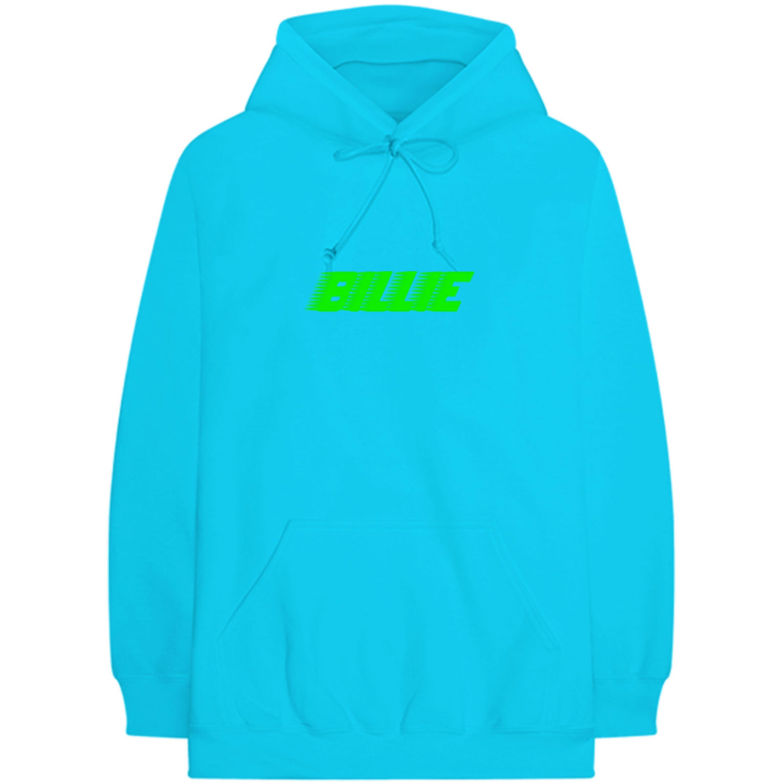 Billie Eilish Unisex Hoodie XXL Thermal Photos Neon Blau