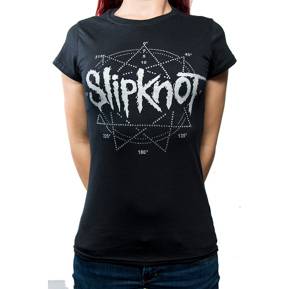 Slipknot Frauenshirt XXL Logo Star Diamante