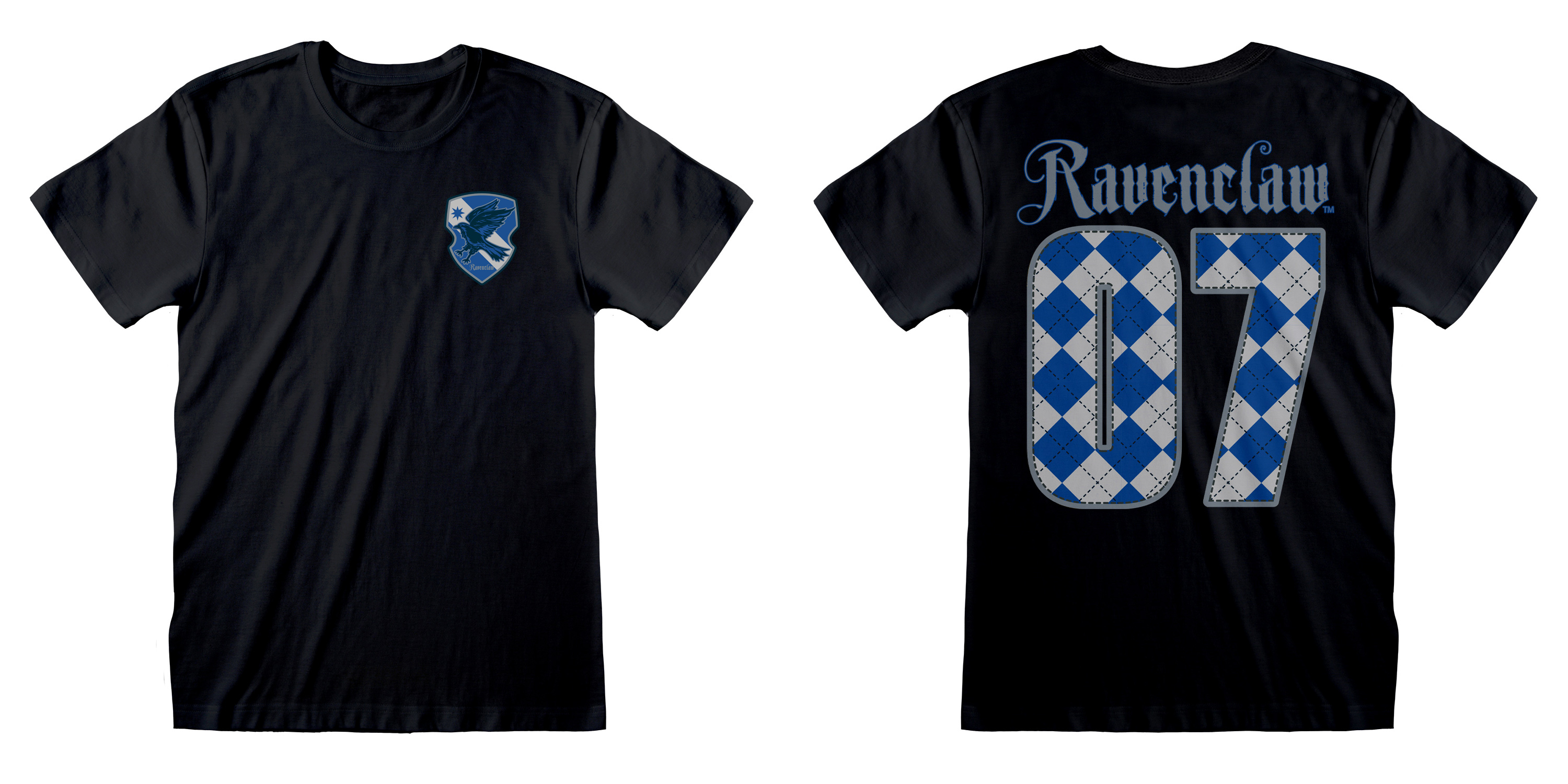 Harry Potter T-Shirt S Schwarz Unisex Quidditch Ravenclaw