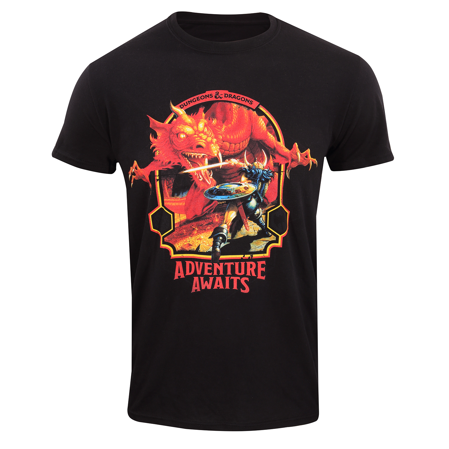 Dungeons And Dragons T-Shirt XXL Schwarz Unisex Adventure Awaits