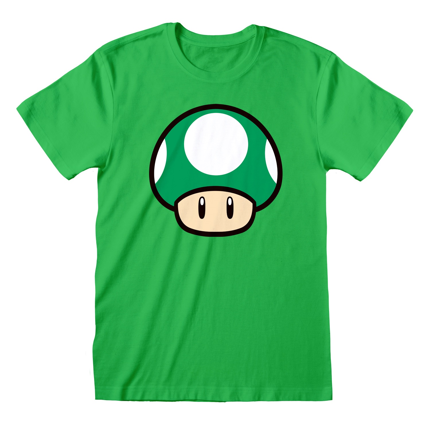 Super Mario T-Shirt S 1-UP Mushroom Grün