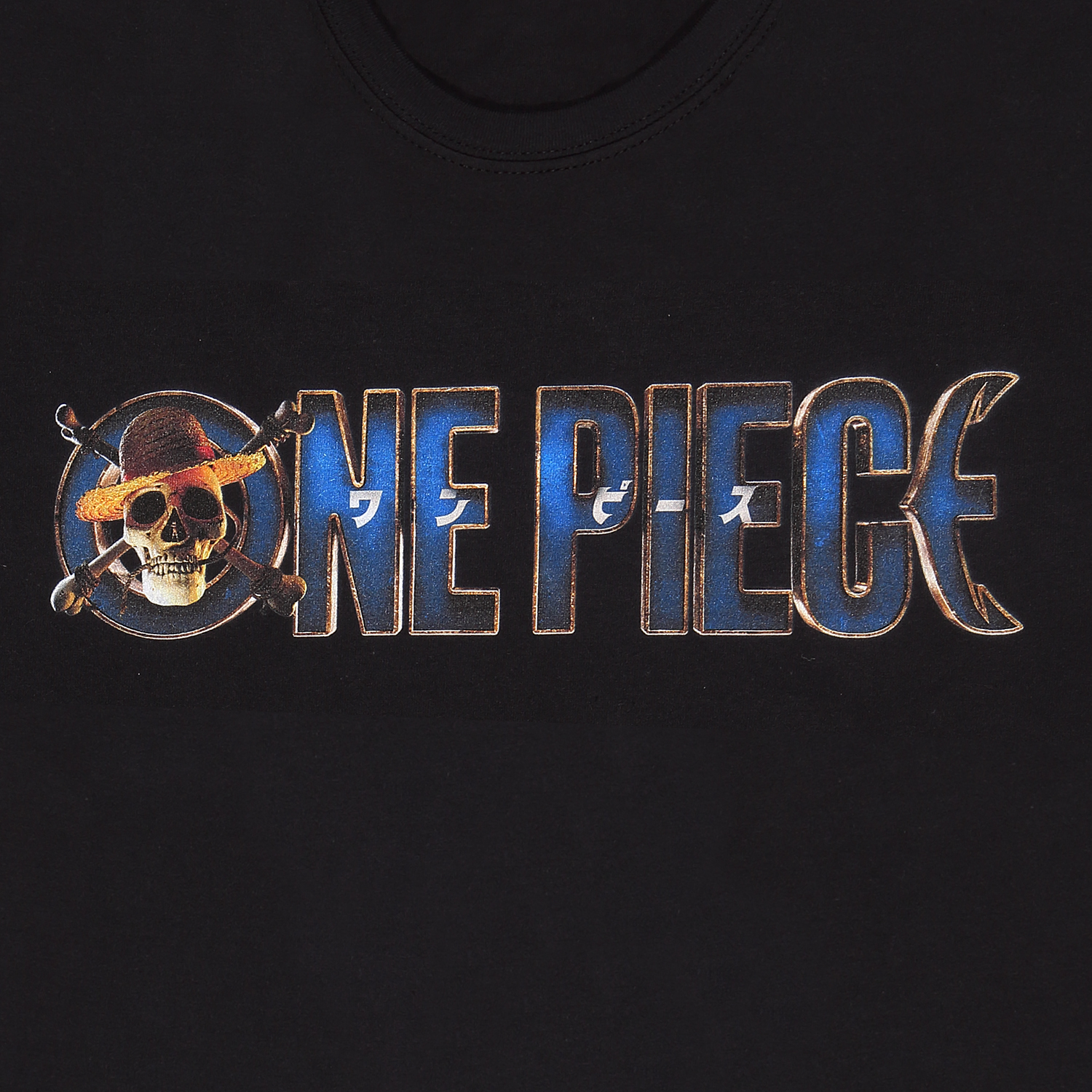 One Piece T-Shirt XXL Schwarz Unisex Logo