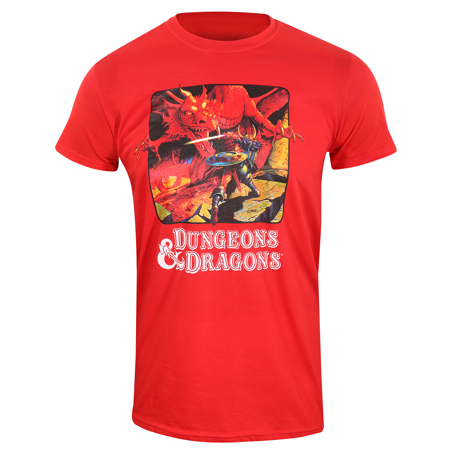 Dungeons And Dragons T-Shirt XXL Rot Unisex Classic Poster