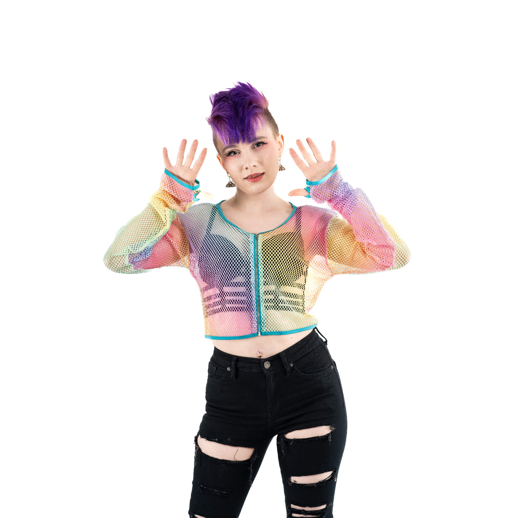 Chemical Black Top XXL Pastel Regenbogen Maraja Top