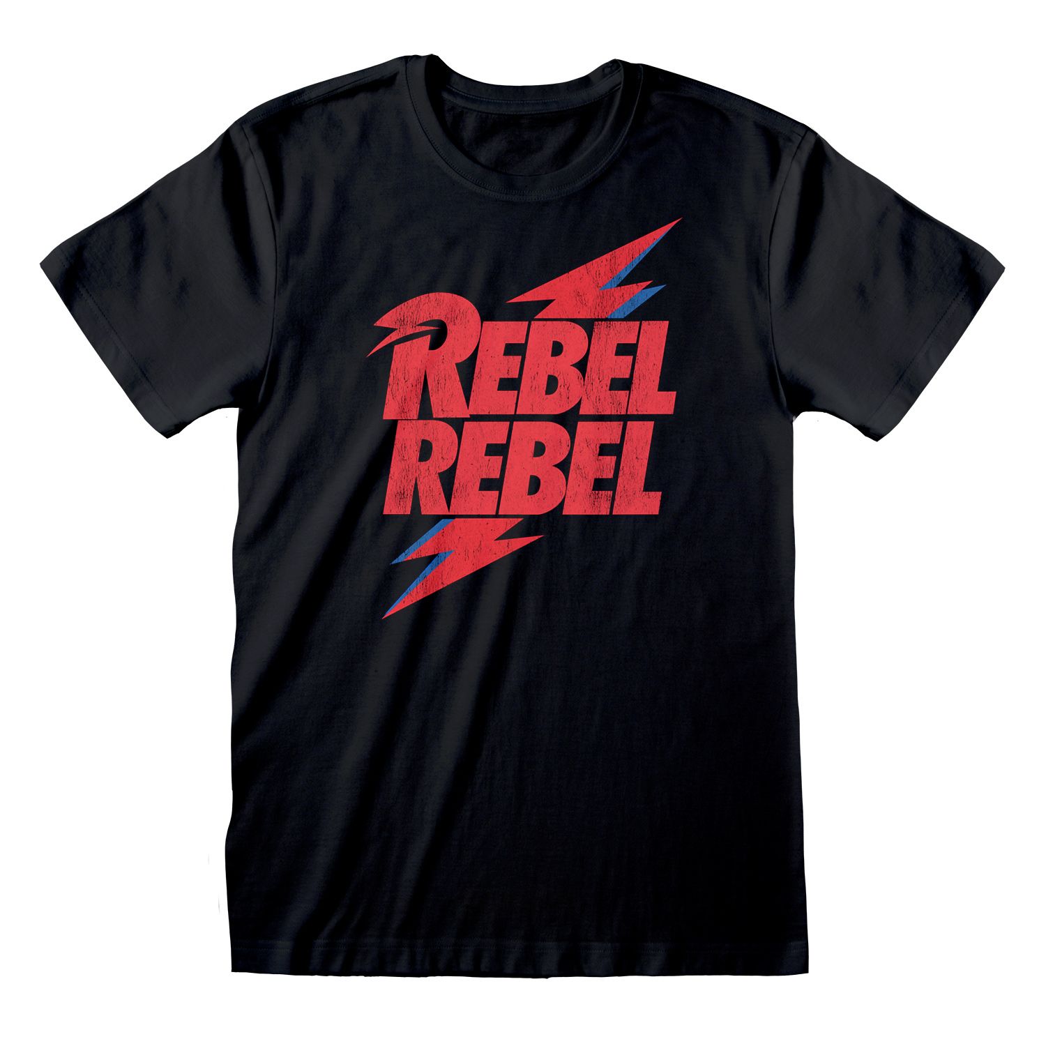 David Bowie T-Shirt S Schwarz Unisex Rebel Rebel