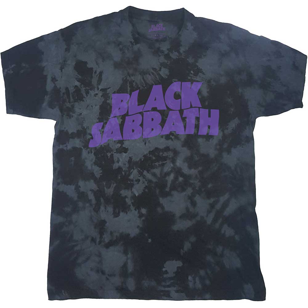 Black Sabbath T-shirt XL Wavy Logo Dip-Dye Schwarz