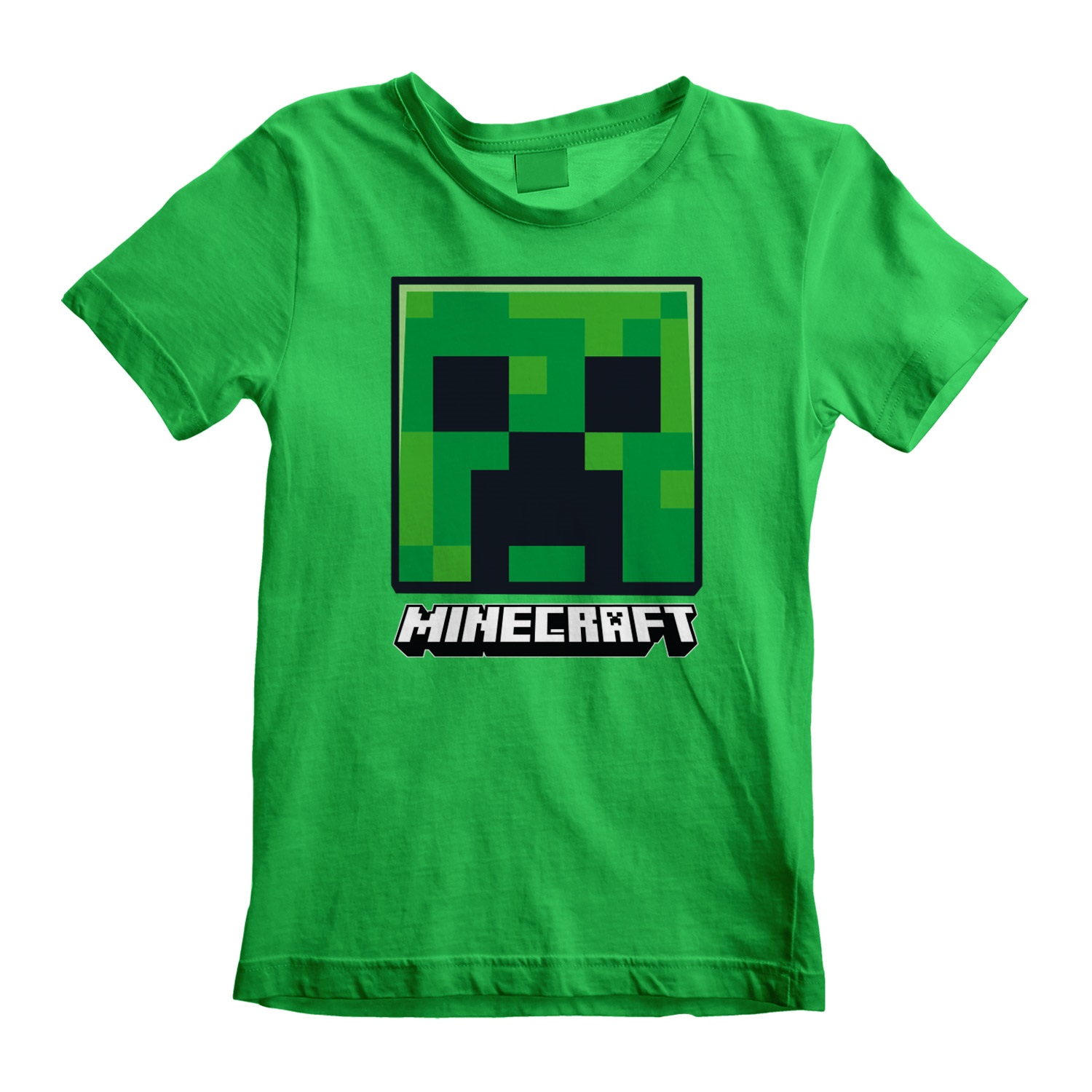 Minecraft Kinder T-Shirt 5-6 Jahre Creeper Face Grün