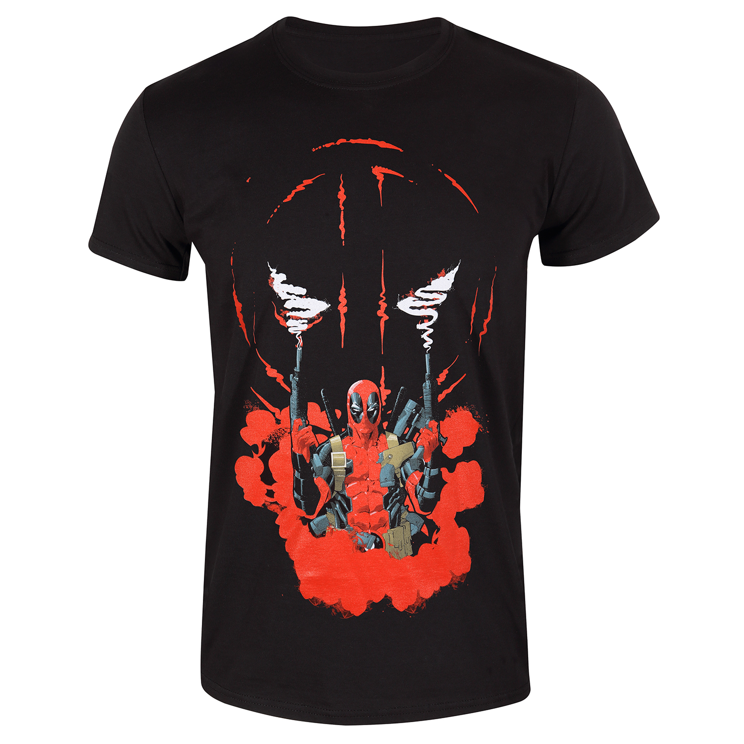 Deadpool T-Shirt XXL Schwarz Unisex Smoking