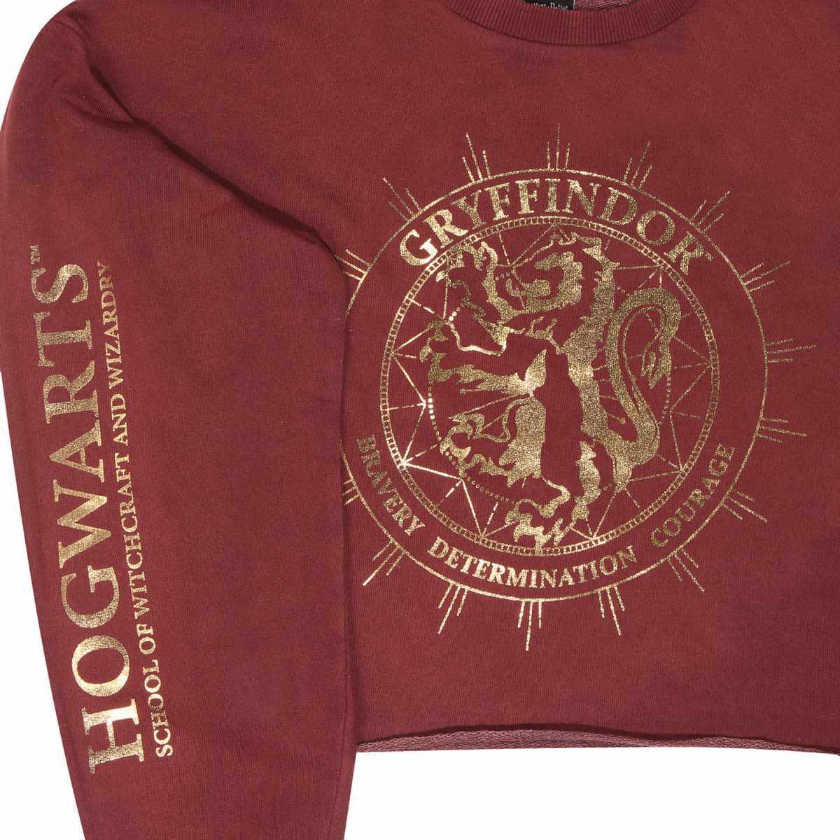 Harry Potter Cropped Sweatshirt XXL Gryffindor Constellation Damen Acid Wash