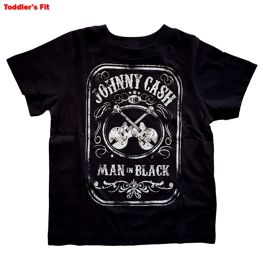 Johnny Cash Kinder T-Shirt Man In Black 3 Jahre