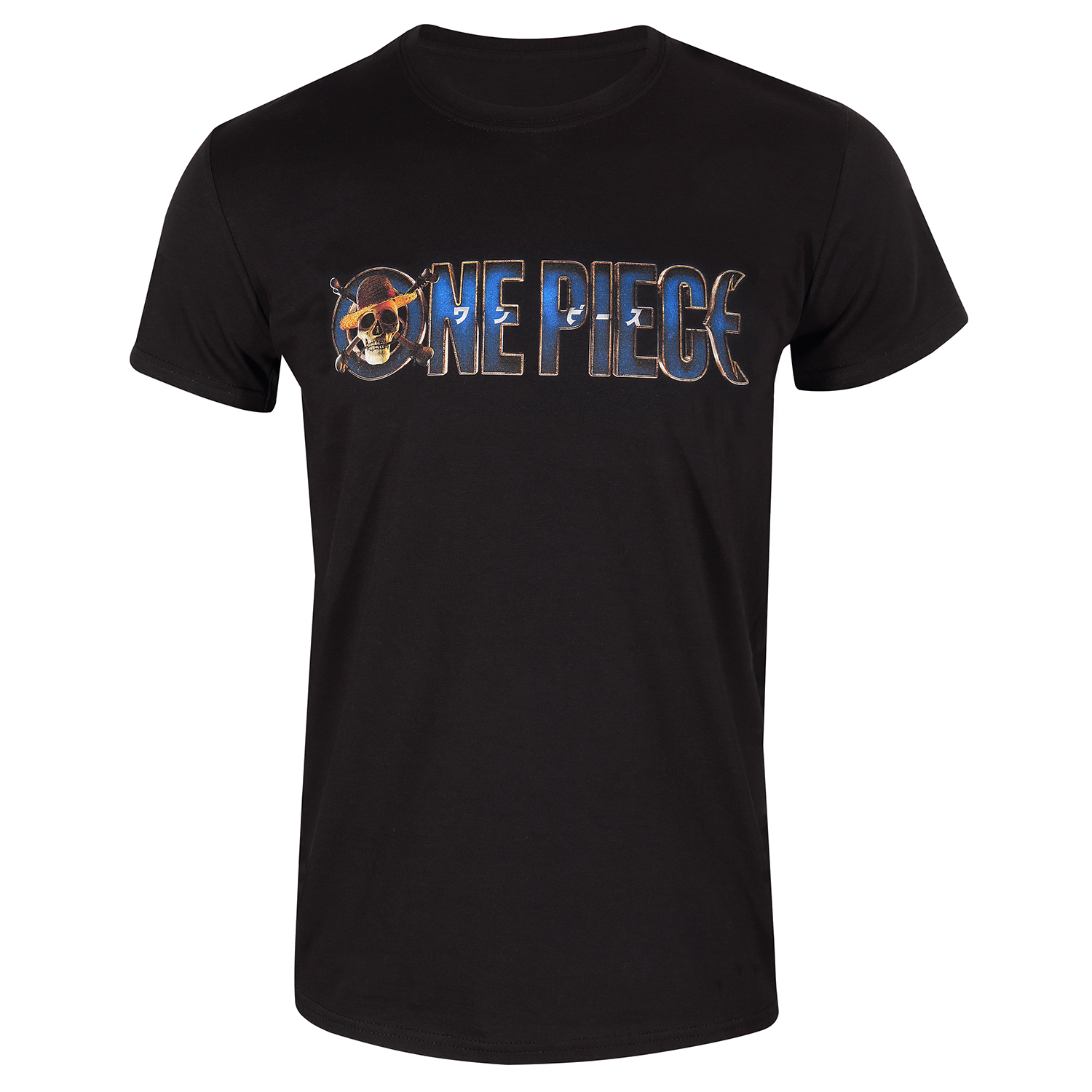 One Piece T-Shirt XXL Schwarz Unisex Logo