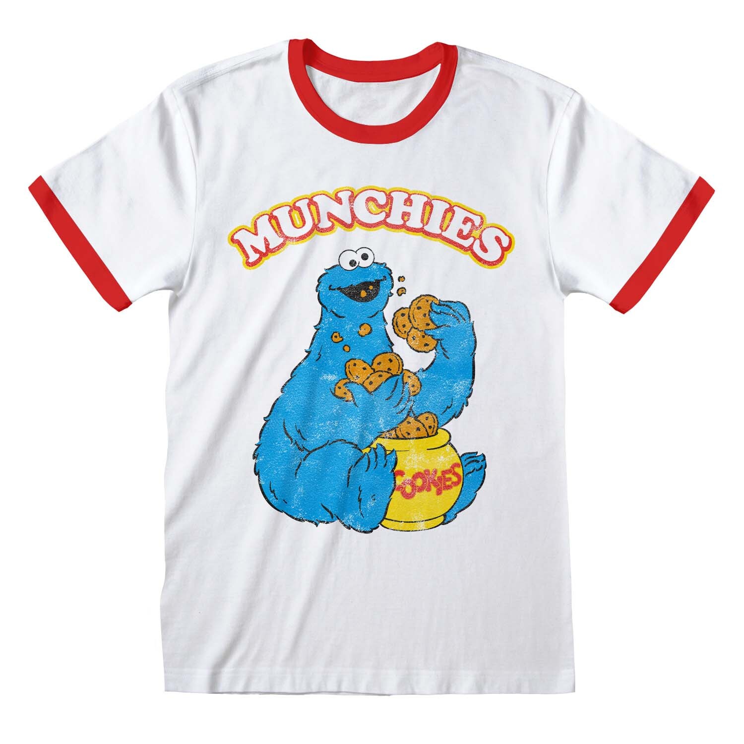 Sesame Street T-Shirt L Munchies Weiß