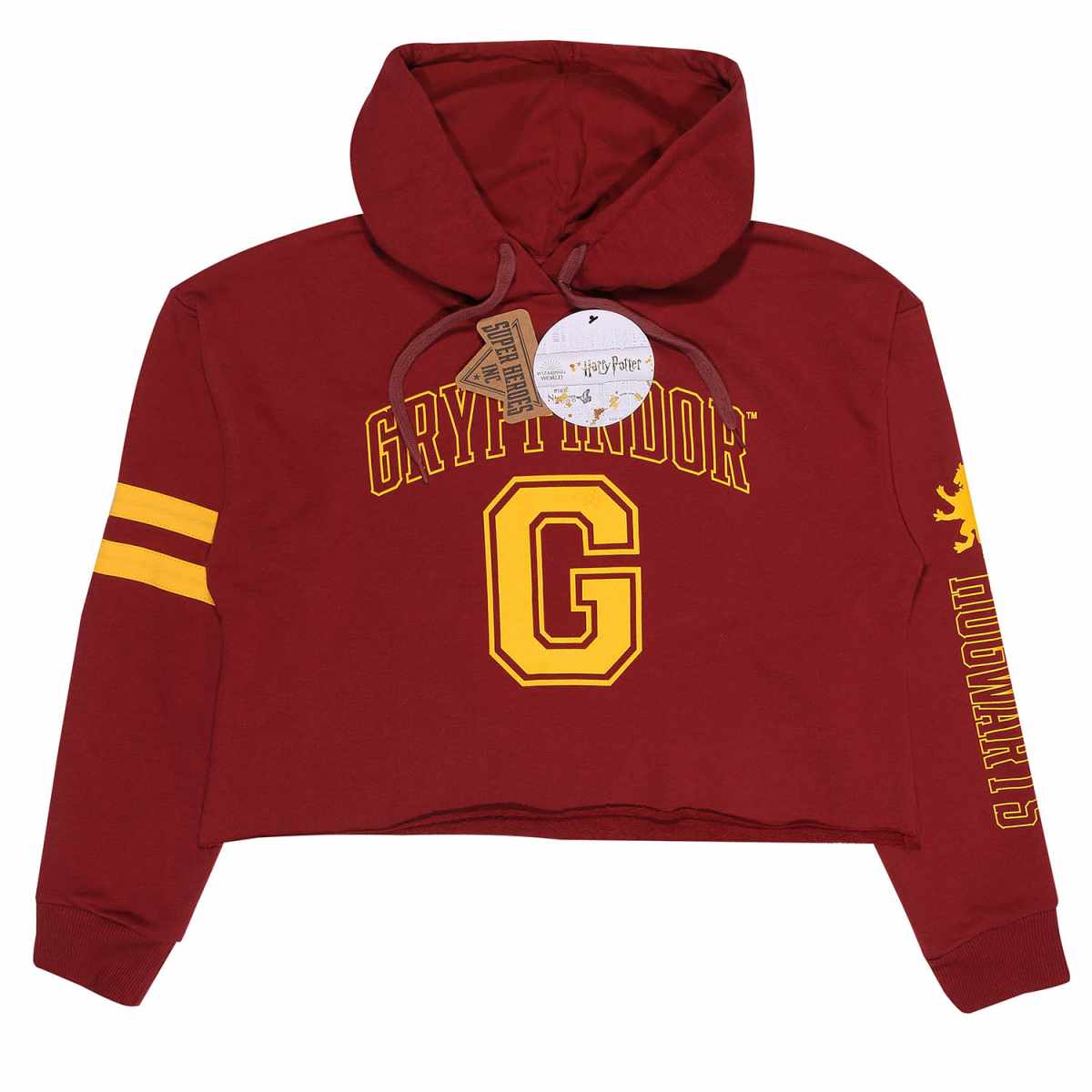 Harry Potter Cropped Hoodie College Style Gryffindor Damen Harry Potter Cropped Hoodie XXL College Style Gryffindor Damen