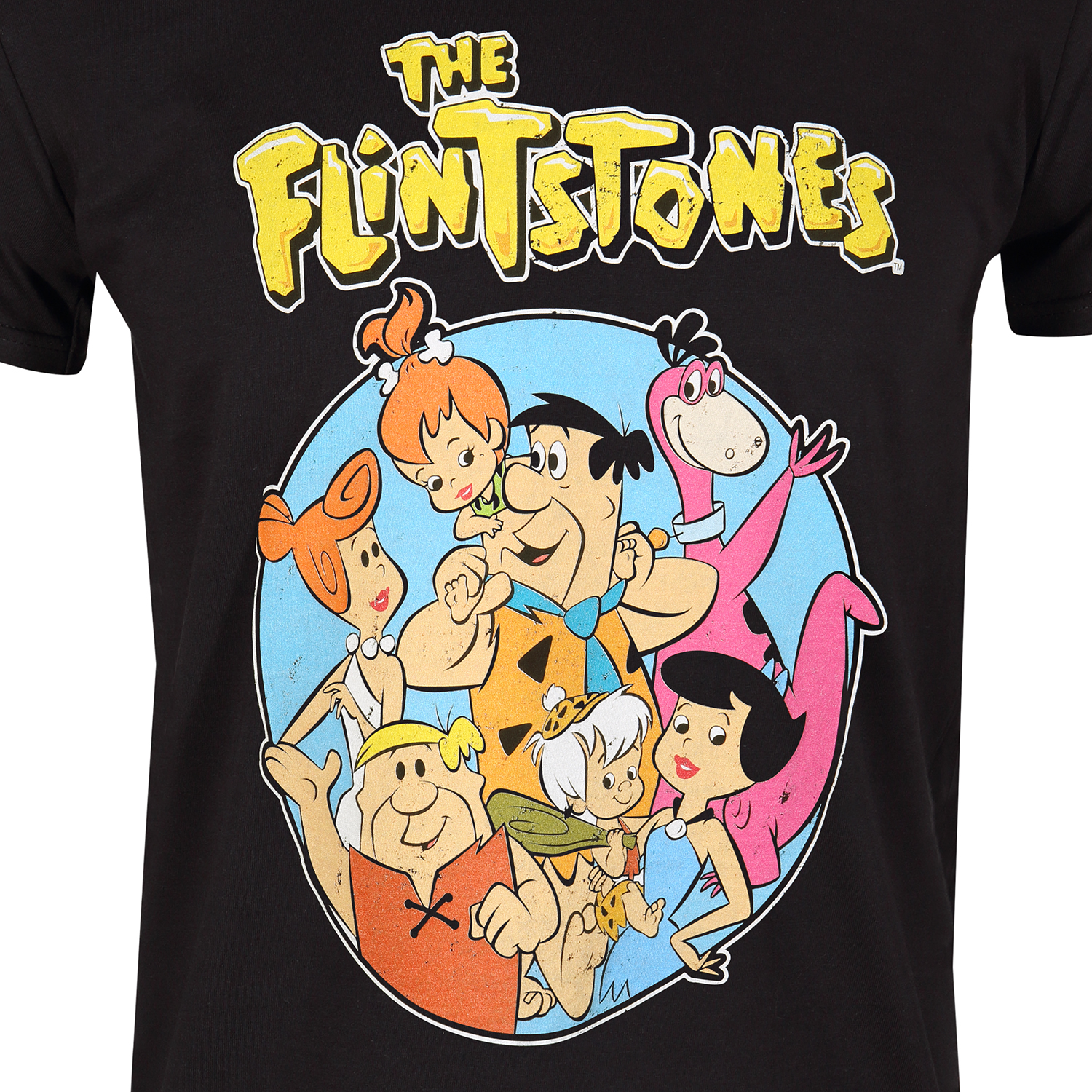 The Flinstones T-Shirt XXL Schwarz Unisex Family Circle