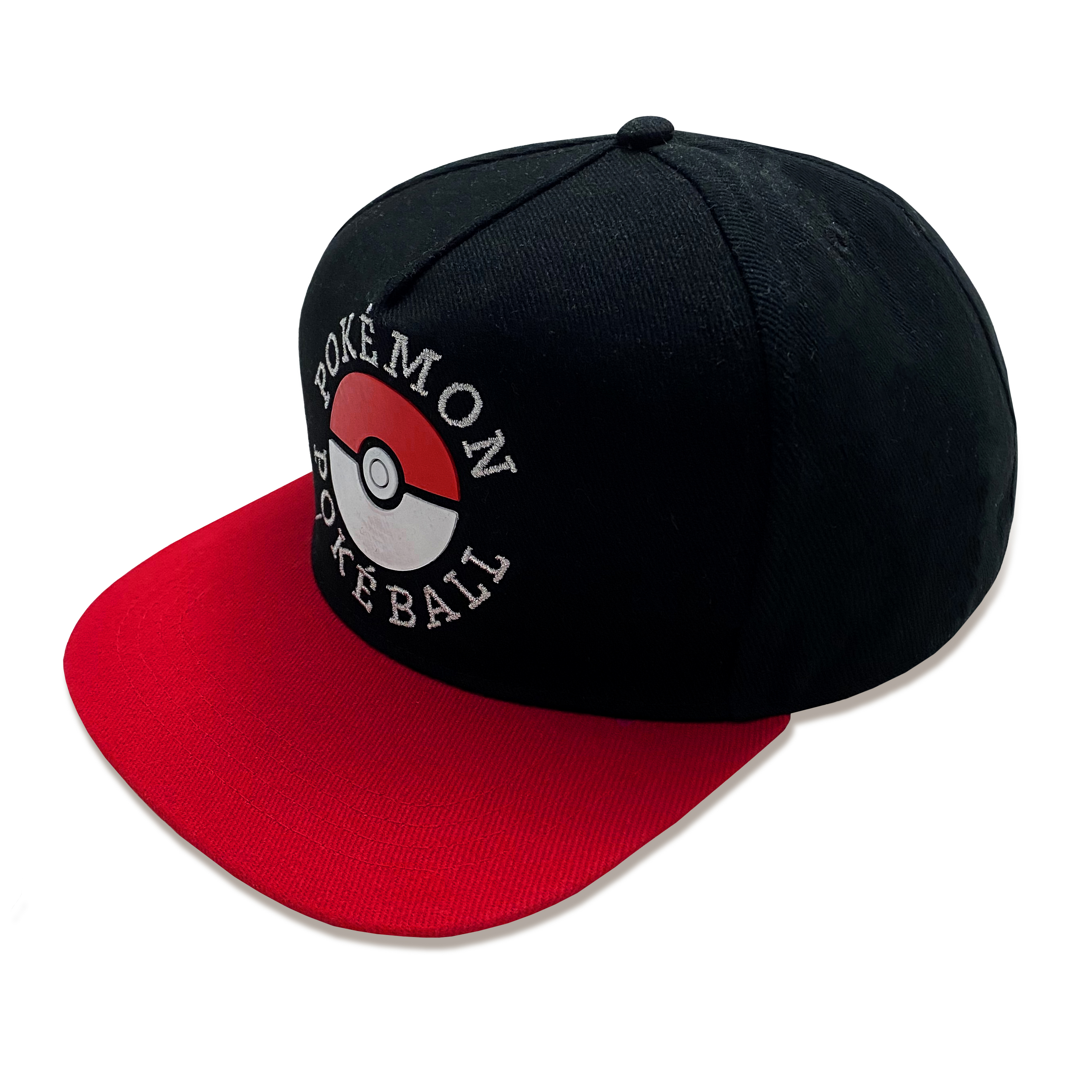 Pokemon Snapback Cap  Schwarz & Rot Trainer