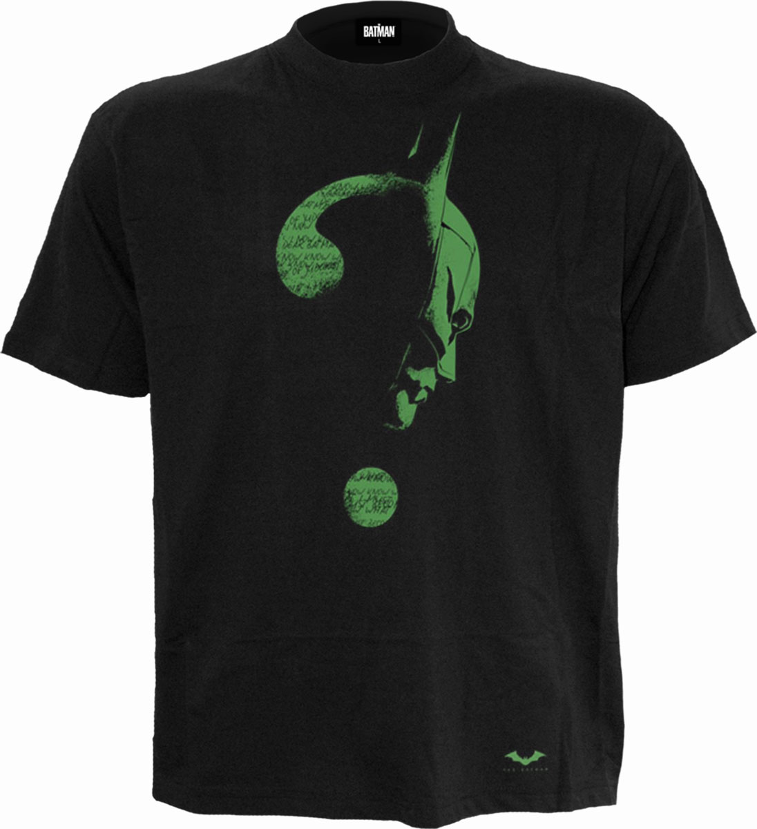 Riddler T-Shirt 4XL Schwarz Unisex Glow in the Dark Logo