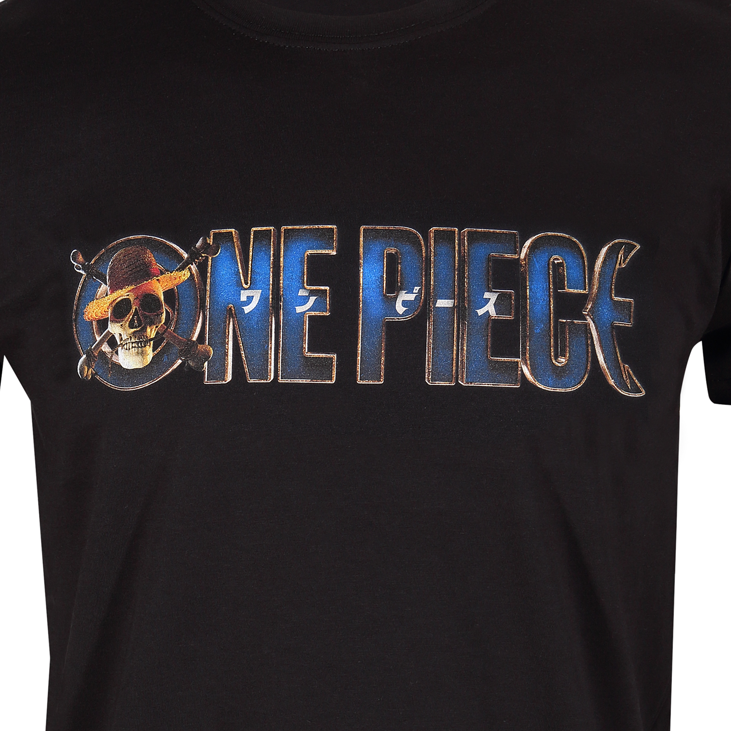 One Piece T-Shirt XXL Schwarz Unisex Logo
