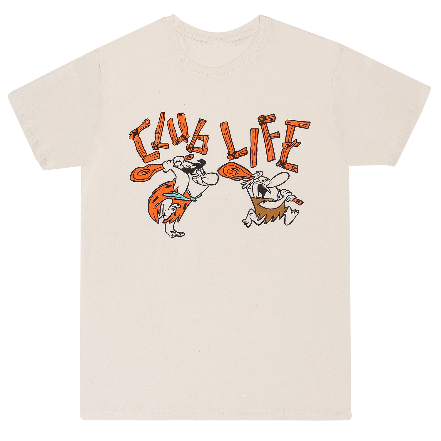 The Flintstones T-Shirt XXL Beige Unisex Club Life
