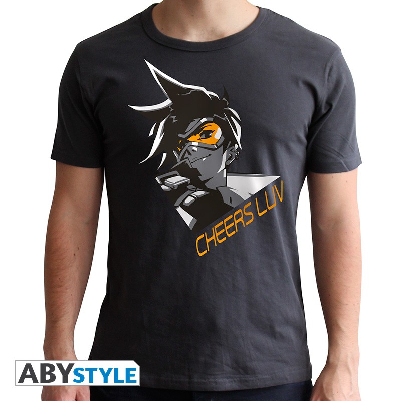 Overwatch Tracer T-Shirt L Dunkel Grau