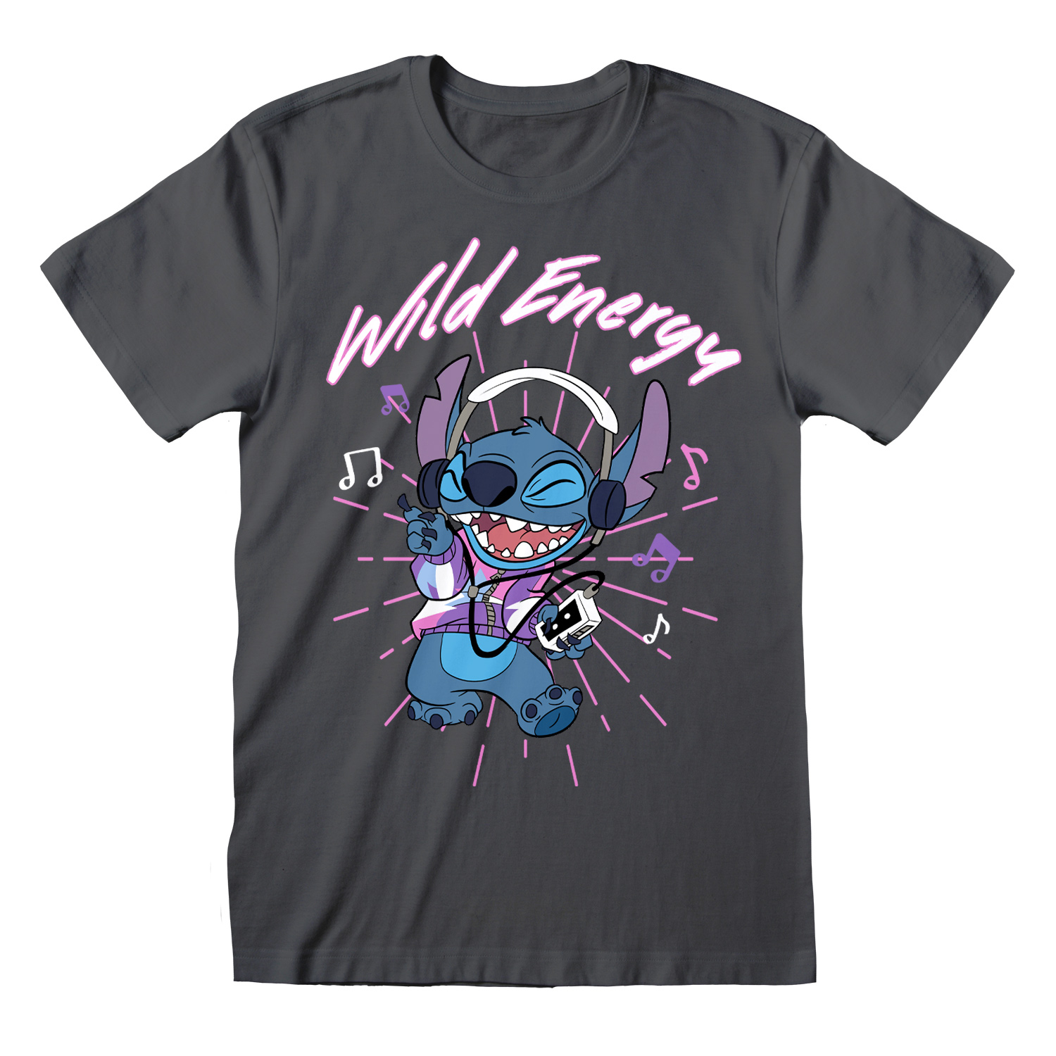 Disney Lilo And Stitch T-Shirt XL Grau Unisex Wild Energy