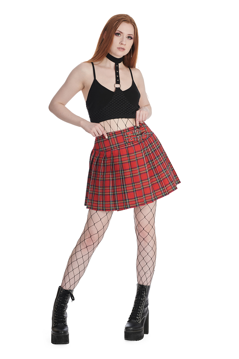 Banned Frauentop XL Schwarz Bauchfrei Blazed Cropped Top