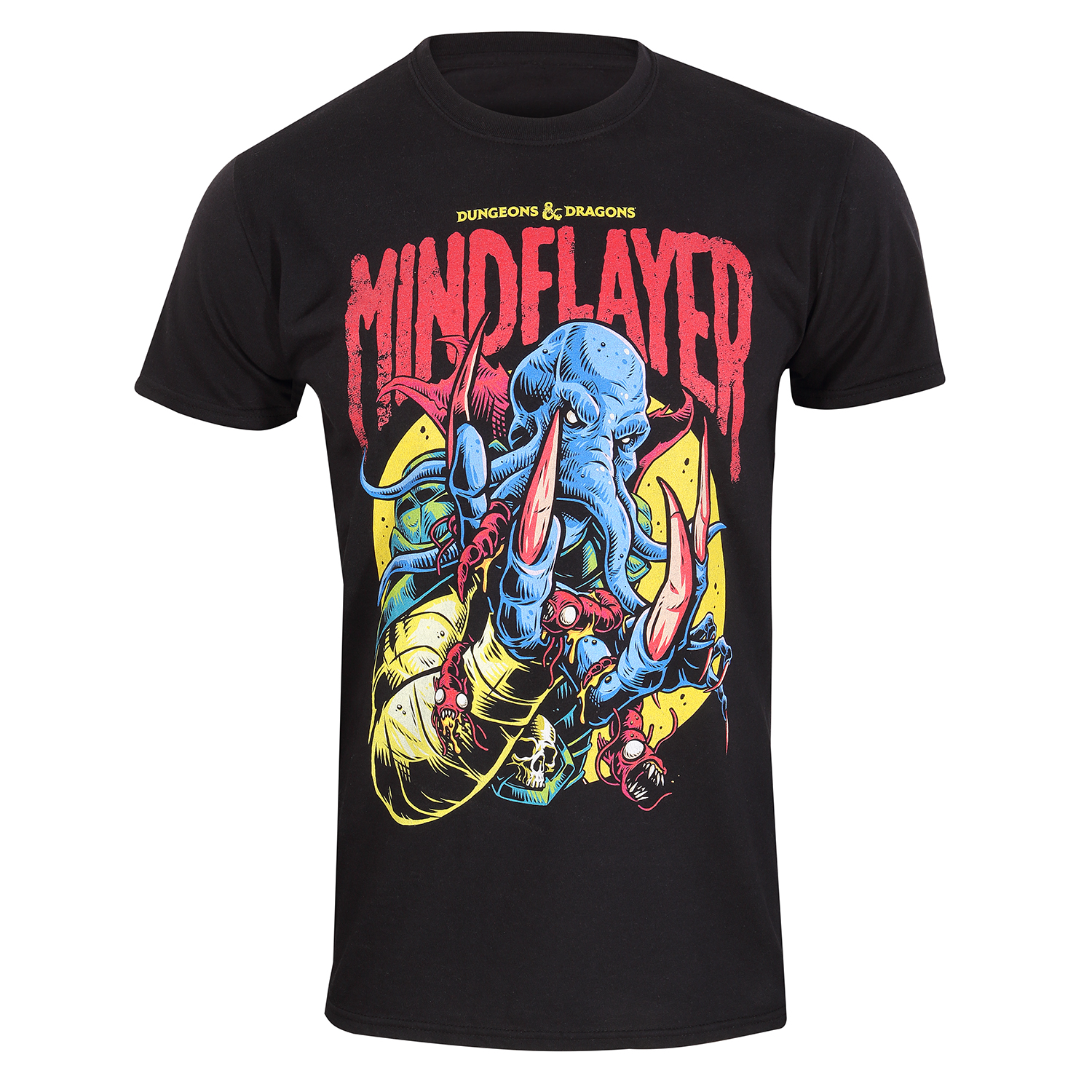 Dungeons And Dragons T-Shirt XXL Schwarz Unisex Mindflayer Colour Pop