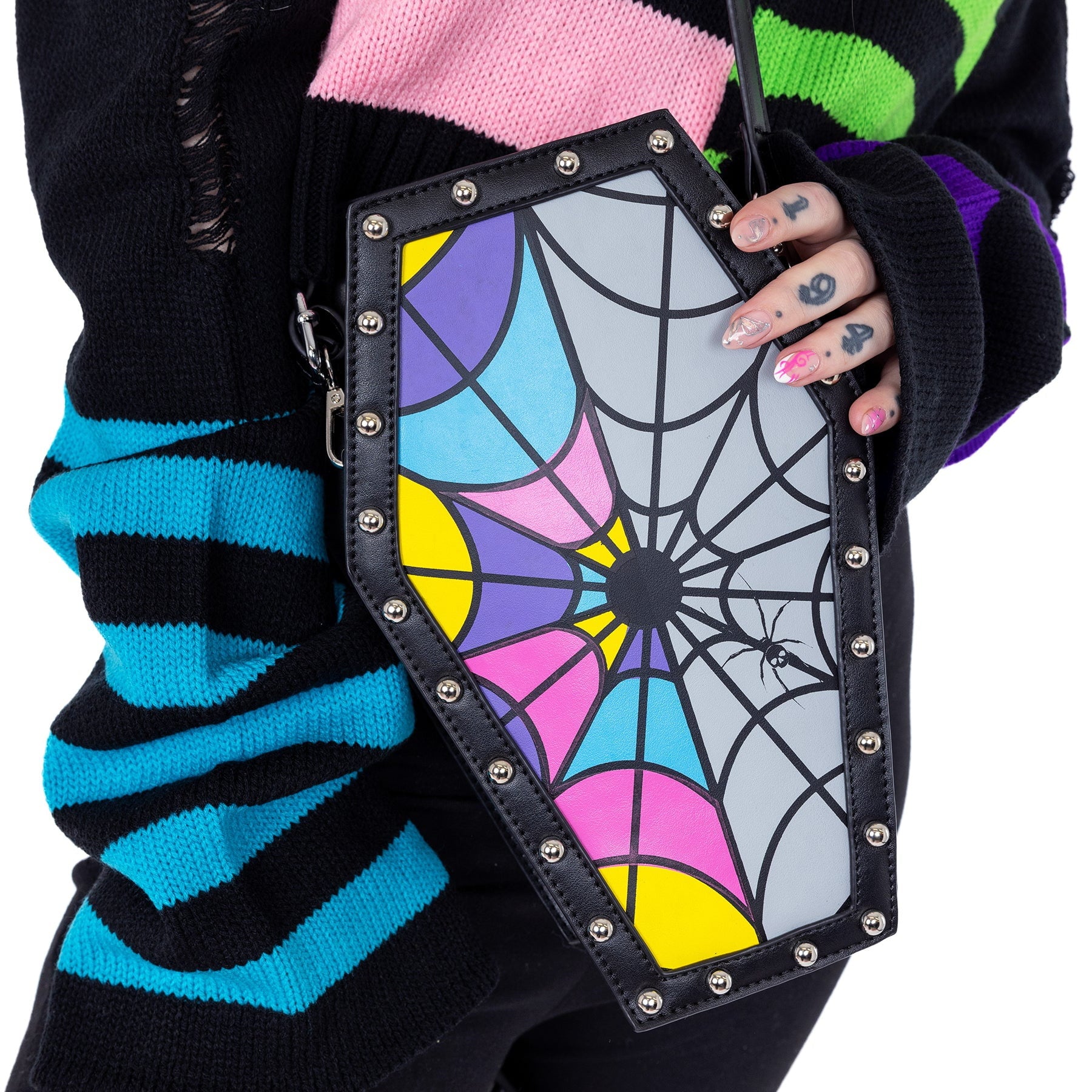 Heartless Schultertasche Schwarz Shard Coffin Bag