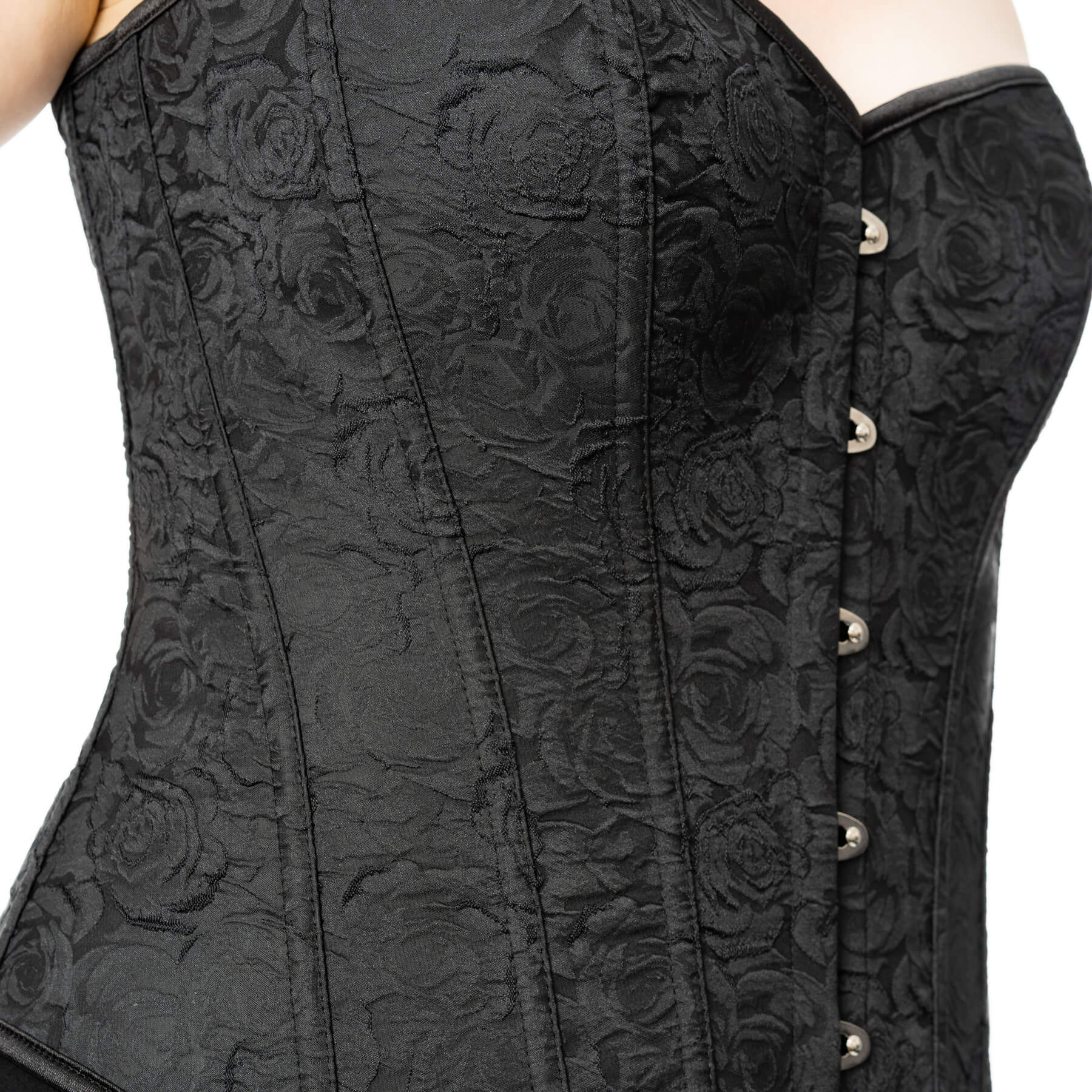 Vixxsin Korsett XXL Schwarz Noir Rose Corset