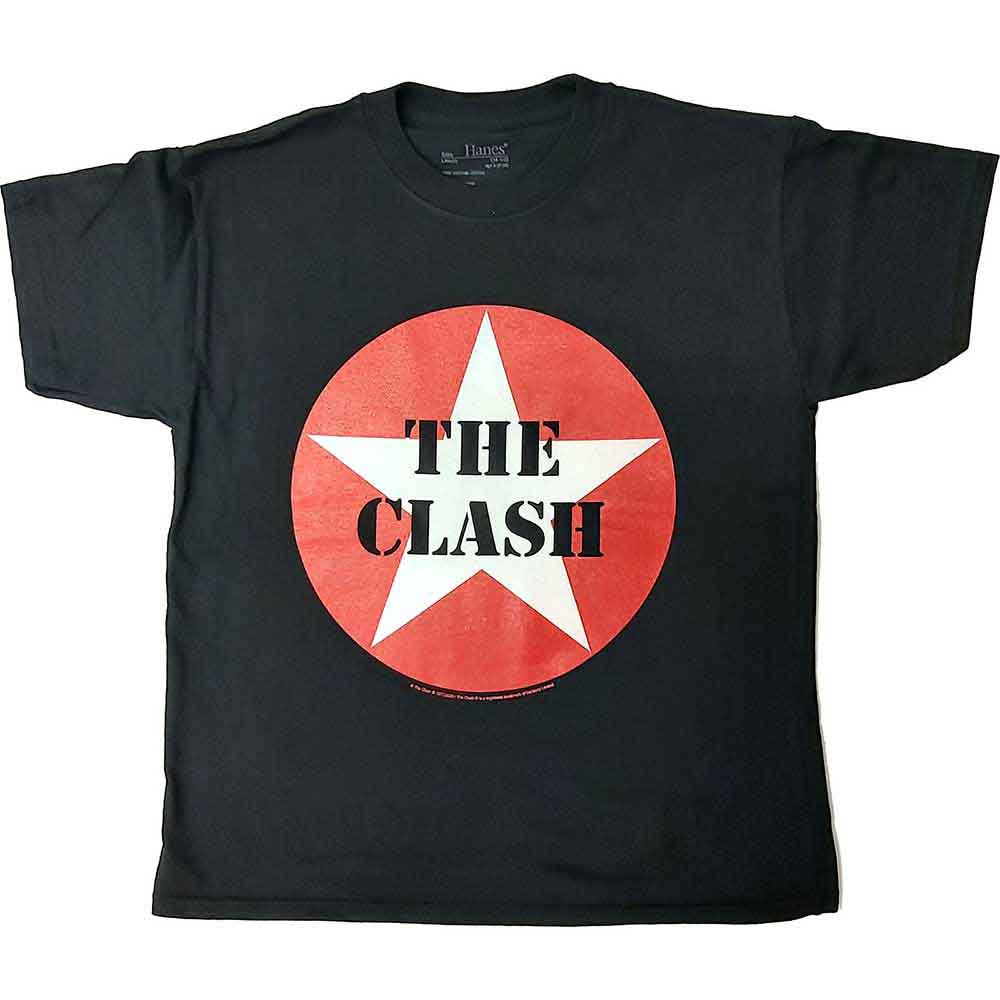 The Clash Kindershirt 9-10 Jahre Schwarz Unisex Classic Star