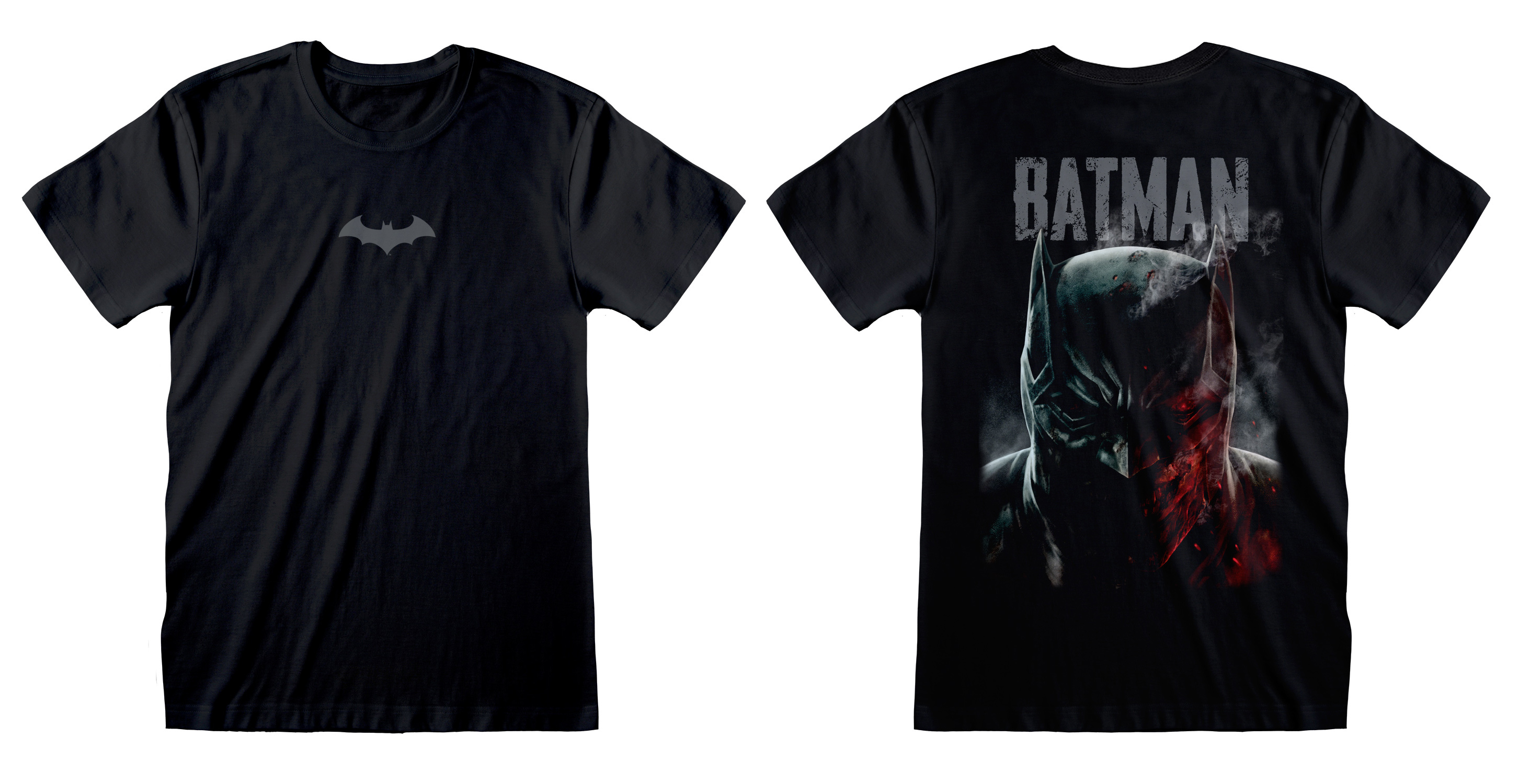Batman T-Shirt XXL Schwarz Unisex Sinister (Front & Back Print)