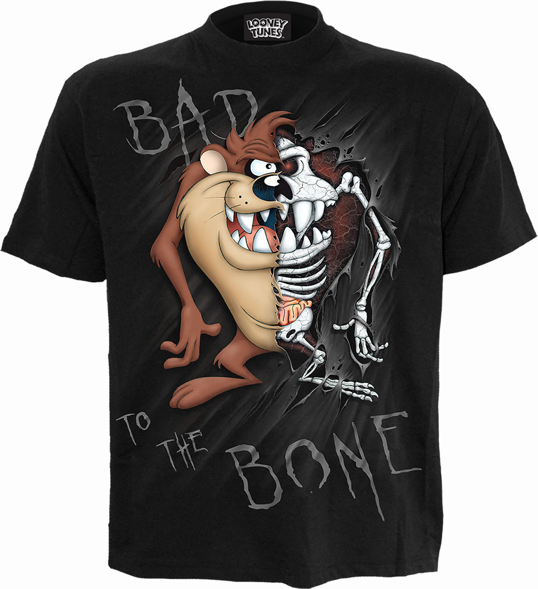 Taz T-Shirt XXL Bad 2 D Bone Schwarz