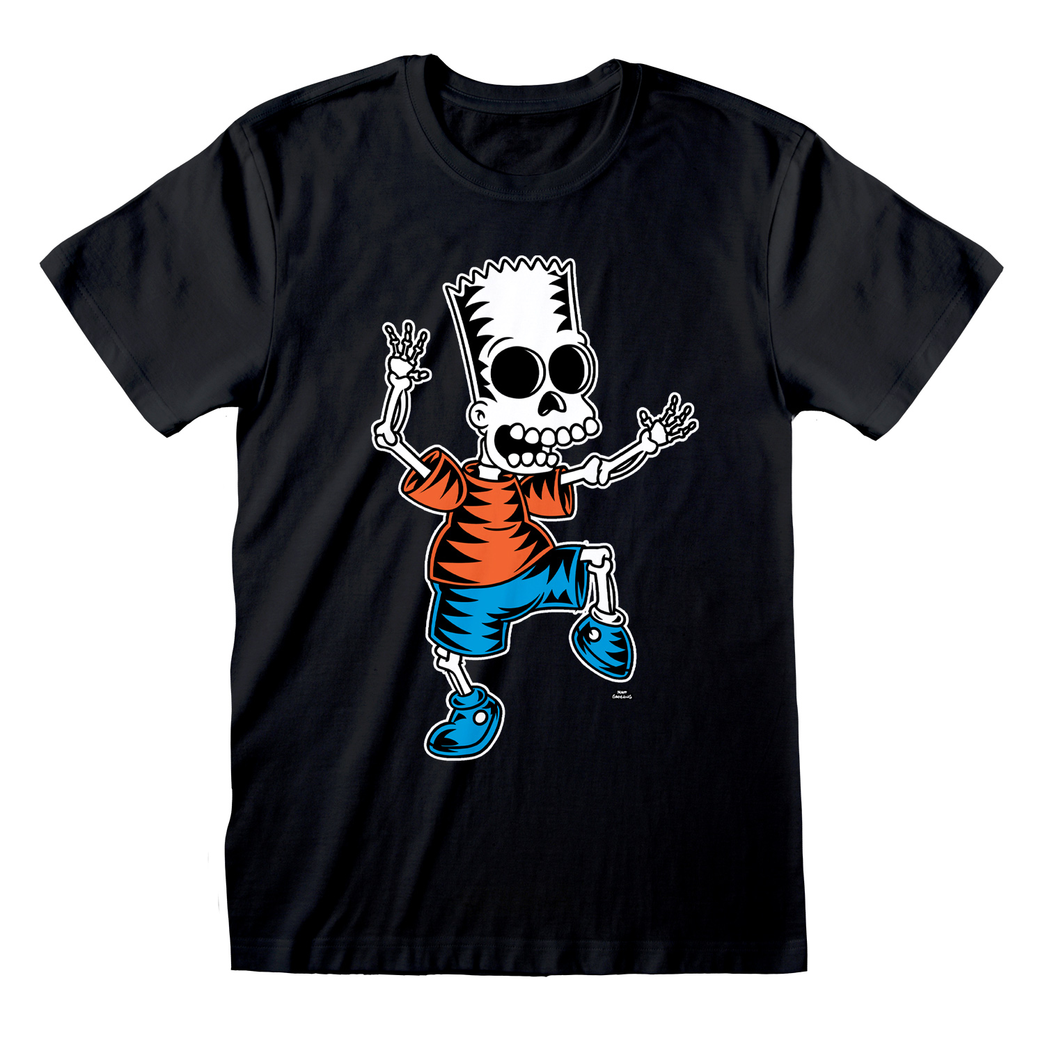 The Simpsons T-Shirt XXL Schwarz Unisex Skeleton Bart