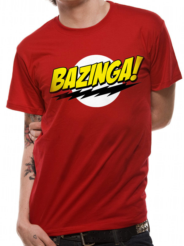 Big Bang Theory Shirt XXL Bazinga rot