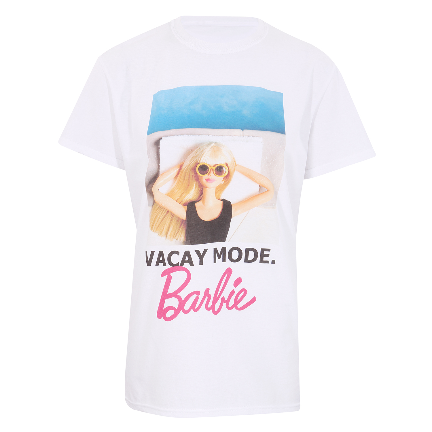 Barbie T-Shirt XXL Weiß Unisex Vacay Mode