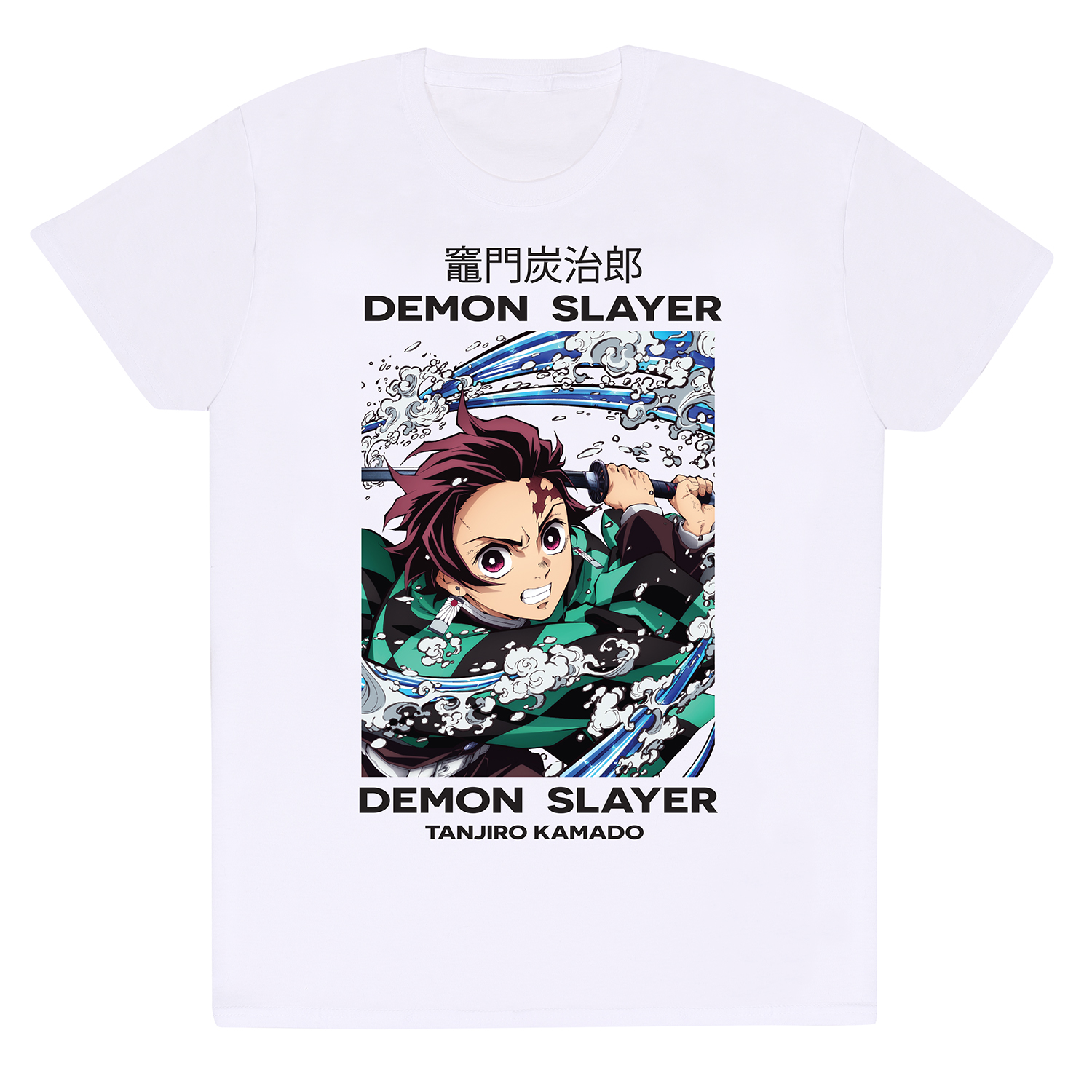 Demon Slayer T-Shirt XXL Schwarz Unisex Whirlpool