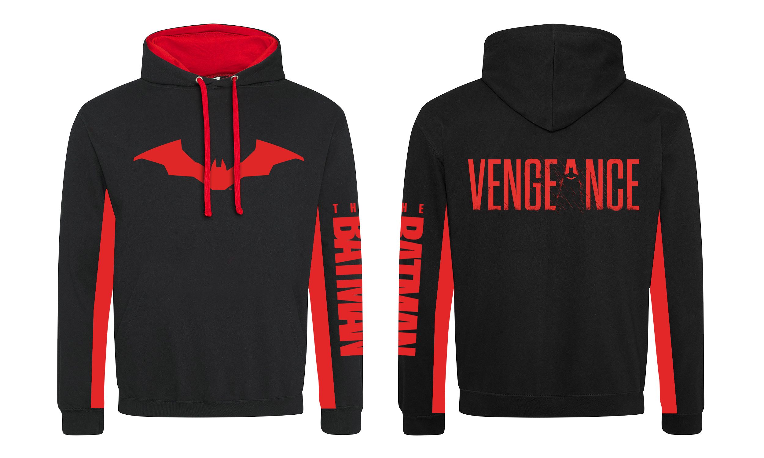 The Batman Hoodie XXL Schwarz Unisex Icon and Text