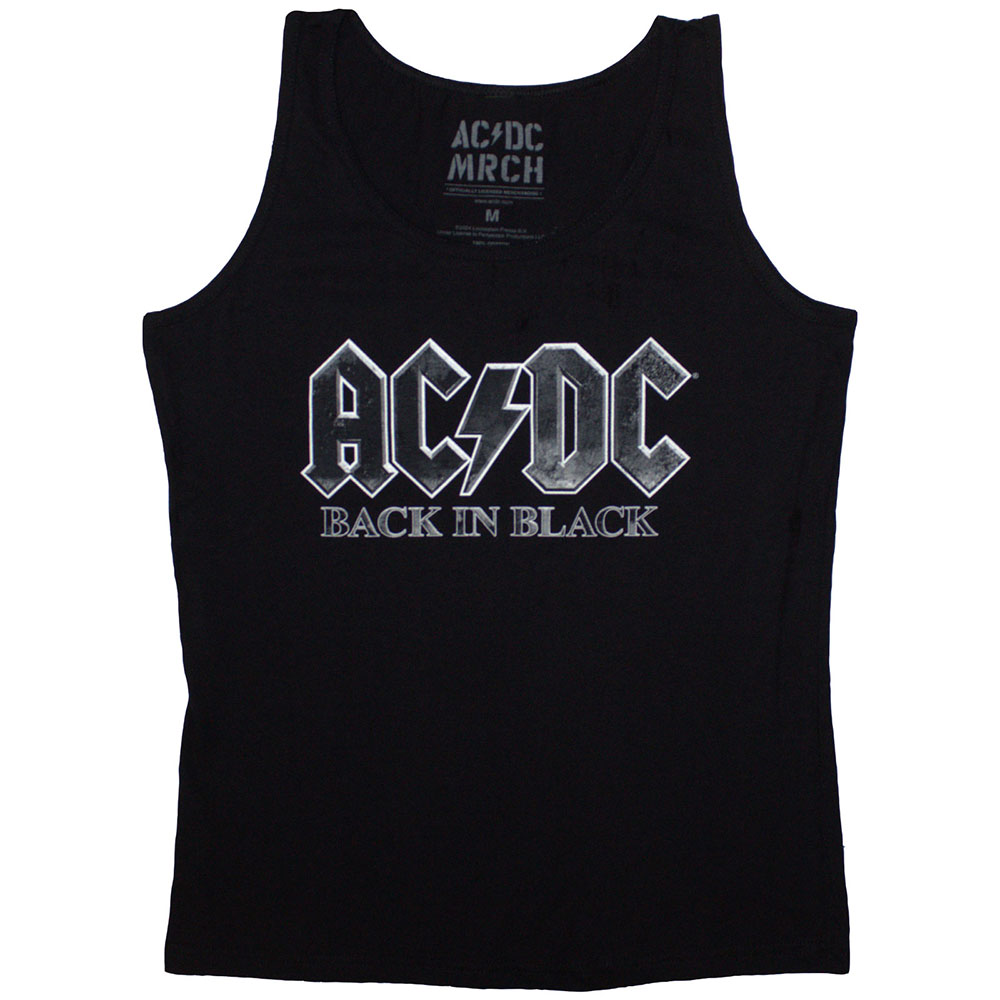 AC/DC Frauentop XXL Schwarz Tanktop Back in Black