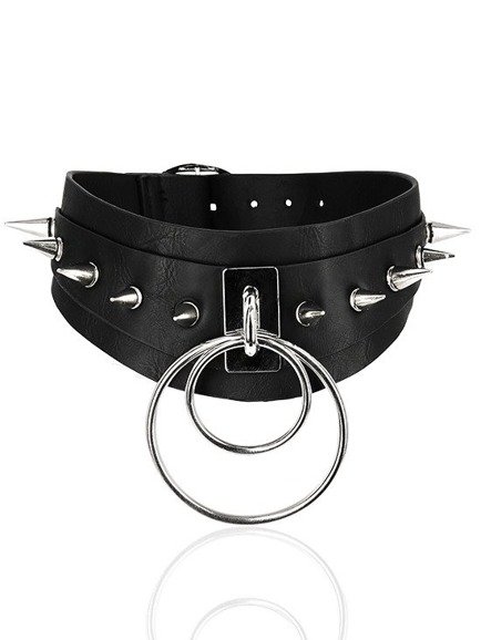 Gothic Double Spiked Choker