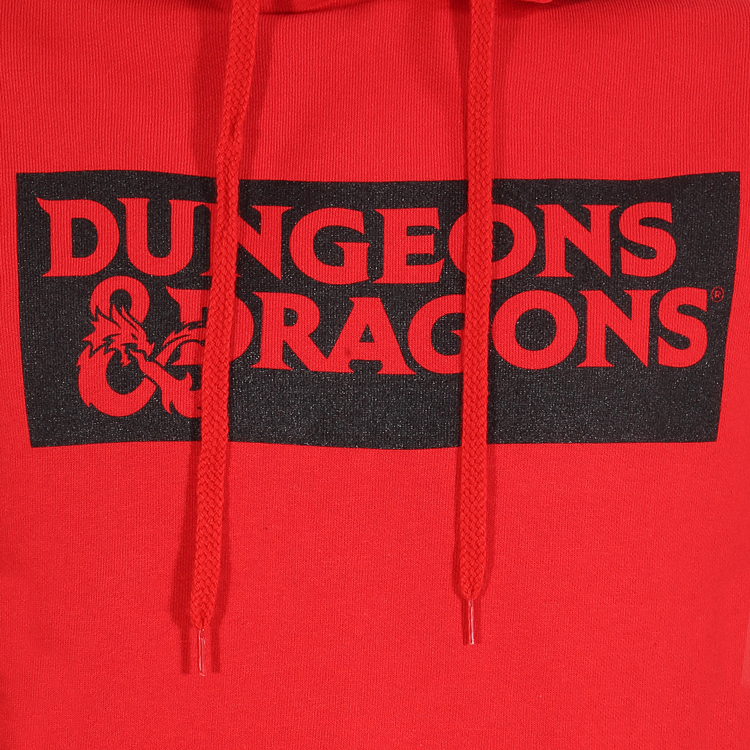 Dungeons and Dragons Hoodie XXL Rot Unisex Logo (Front & Back Print)