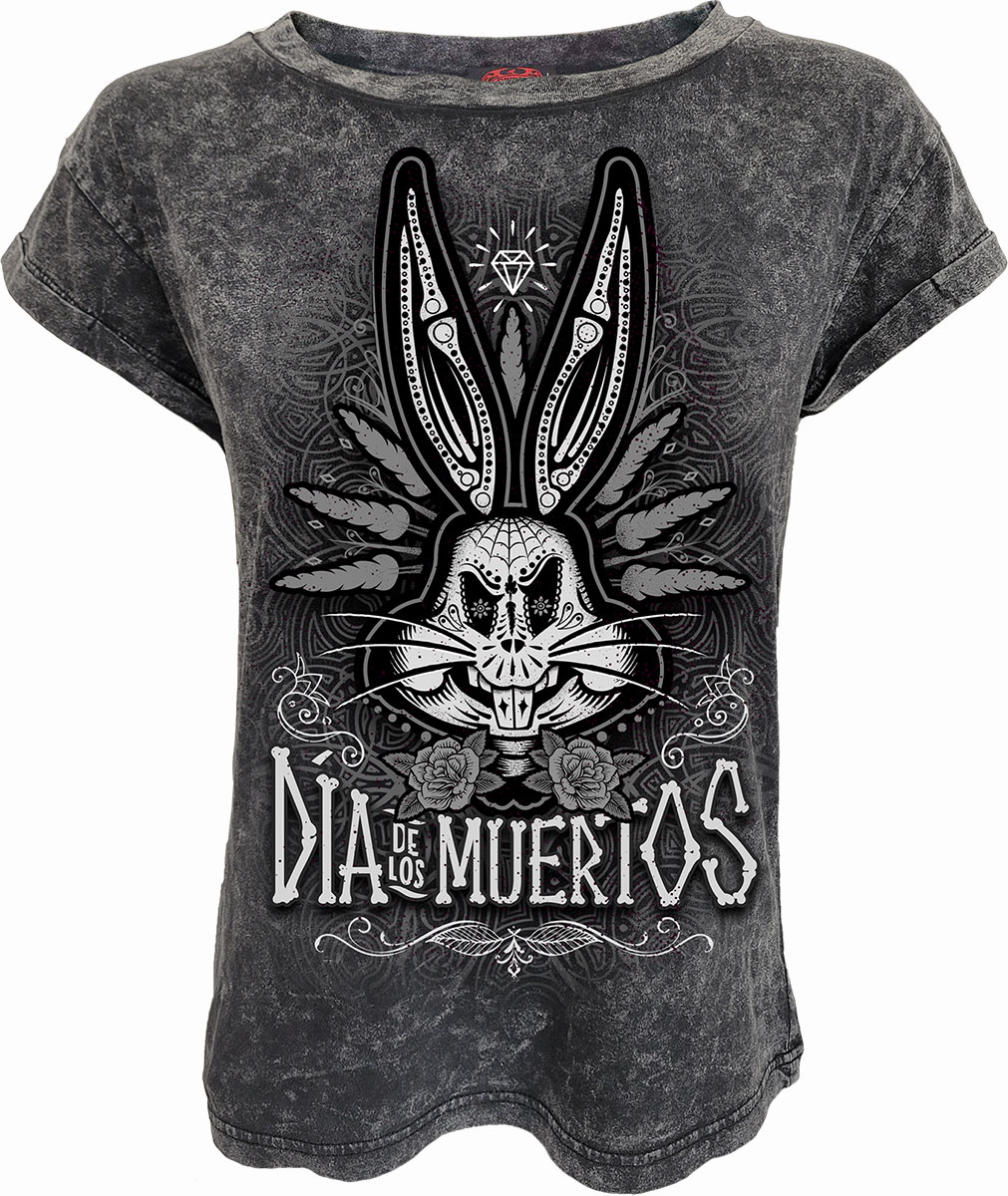Bugs Frauen T-Shirt XXL Muertos Grau