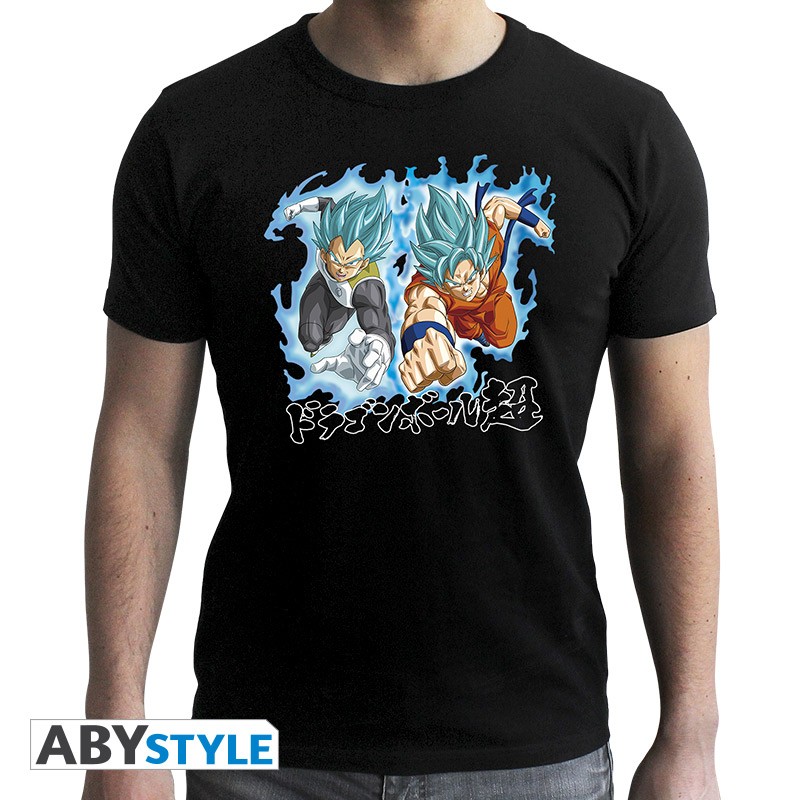 Dragon Ball Super Goku & Vegeta T-Shirt XXL Schwarz