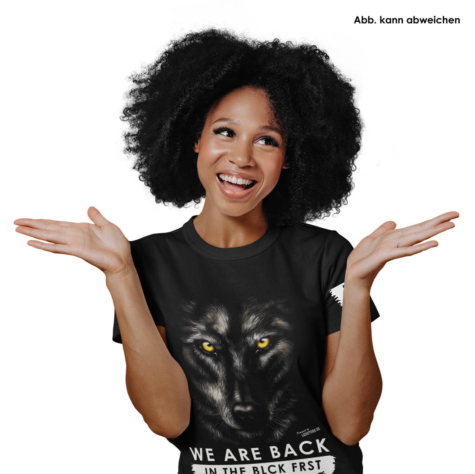 Blck Frst Wolf Girly XXL mit Ärmellogo, Shirt