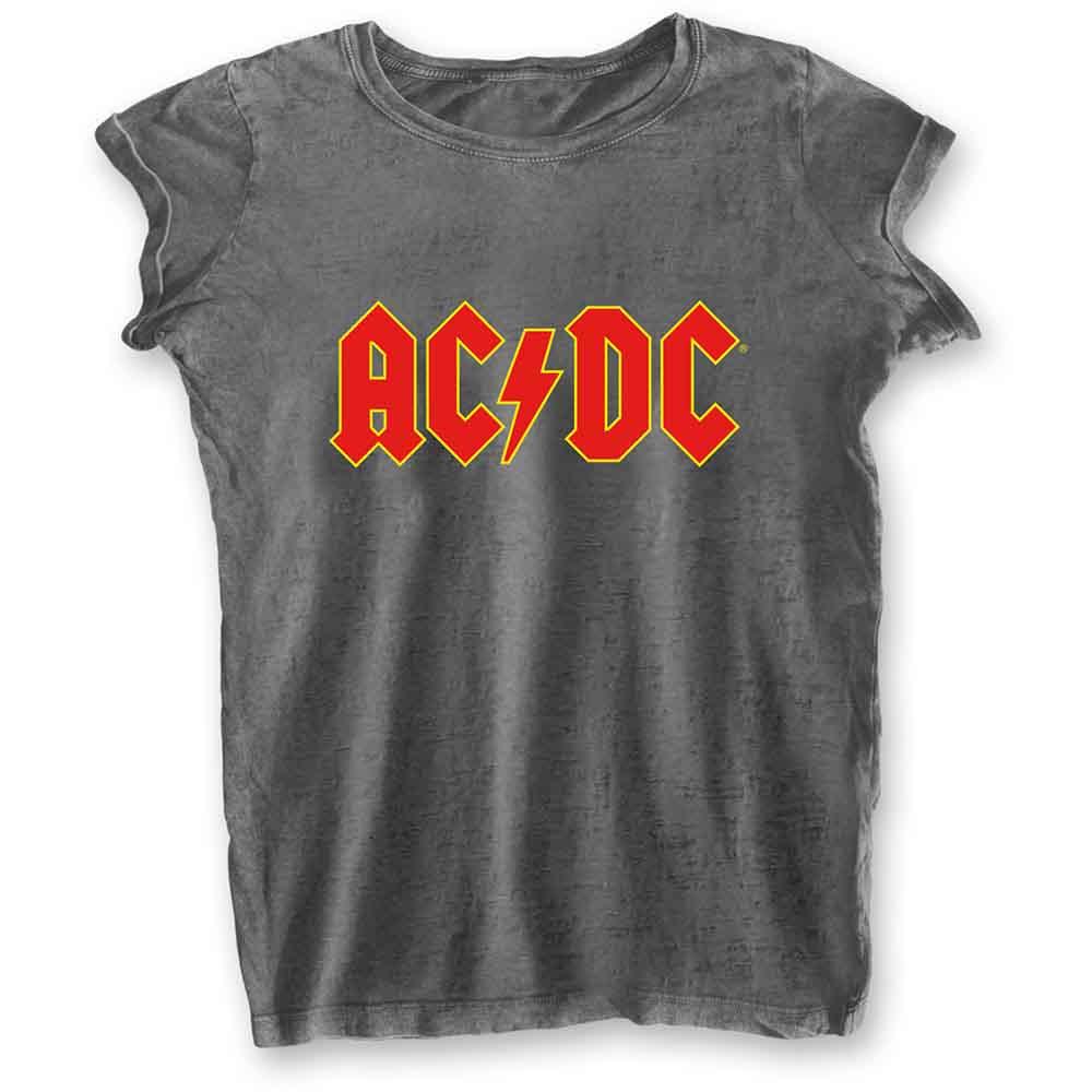 AC/DC Frauenshirt XXL Dunkelgrau Burnout Logo