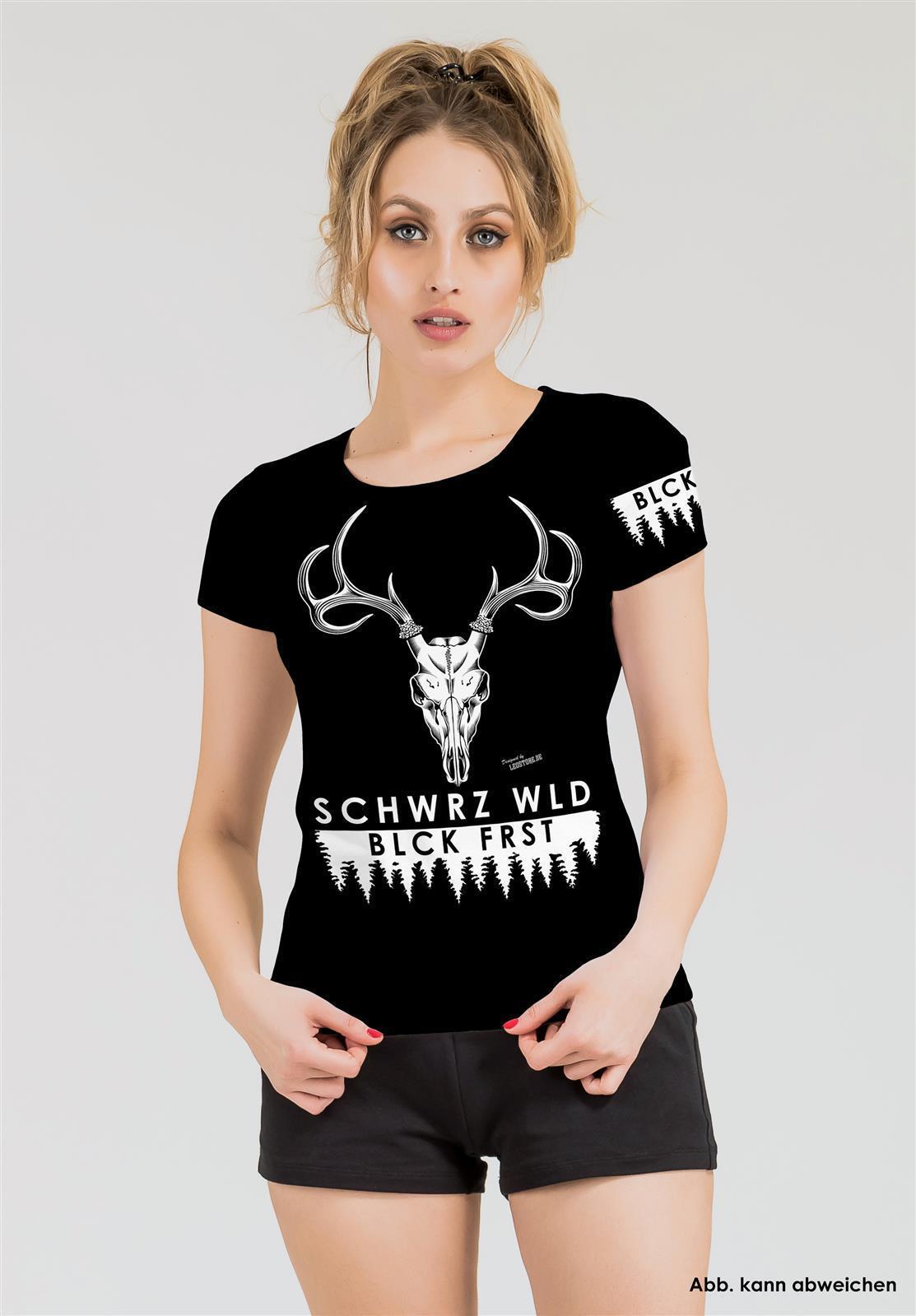 Blck Frst Schwrz Wld Girly XXL mit Ärmellogo, Shirt