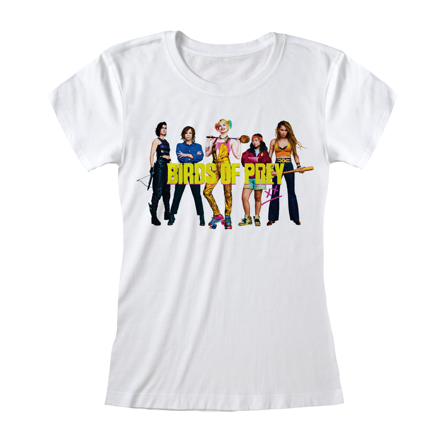 DC Birds Of Prey Frauenshirt XXL Weiß Fitted Group Shot